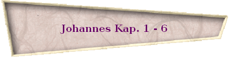 Johannes Kap. 1 - 6
