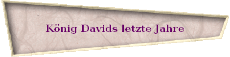 Knig Davids letzte Jahre