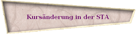 Kursnderung in der STA